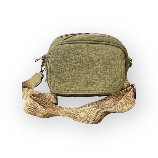 Bolso Pequeño Verde con Correa Decorativa - Estilo Crossbody