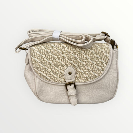Bolso Beige con Detalles Tejidos - Estilo Natural